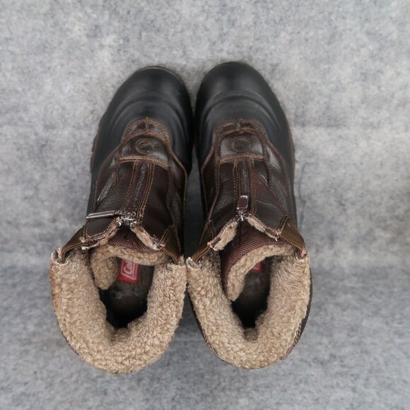 Coleman Shoes Men 9 Boots Winter Snow Insulated Leather Waterproof Anthony Brown - Picture 9 of 15